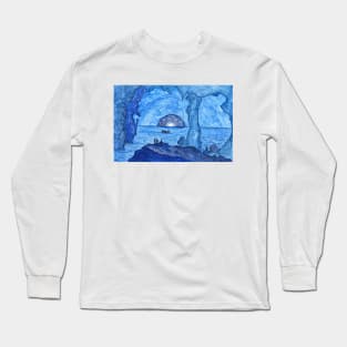 Blue Grotto, Capri, Italy 1880 Lawrence W. Ladd Long Sleeve T-Shirt